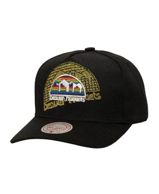 Mitchell & Ness - Men's Black Denver Nuggets Tilted Pro Pinch Adjustable Hat