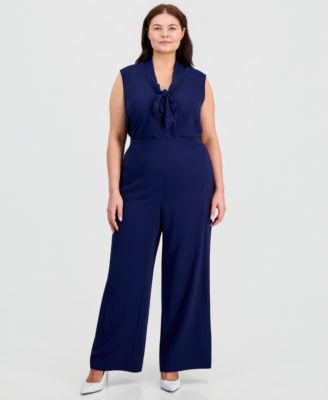 Kasper - Plus Size High-Rise Wide-Leg Pull-On Pants