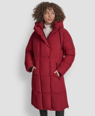 DKNY - Women's Zip-Front Stand Collar Coat