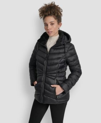 DKNY - Women's Zipper-Front Coat