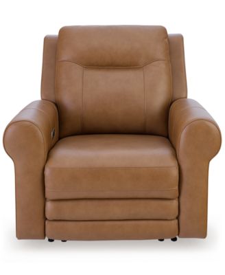 Alexandre Leather 39" Power Rocker Recliner with Power Headrest image