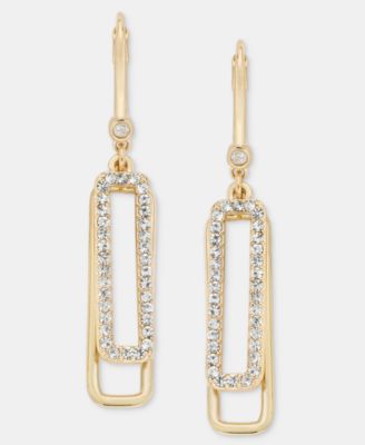 DKNY - Pav&eacute; Shaky Link Drop Earrings
