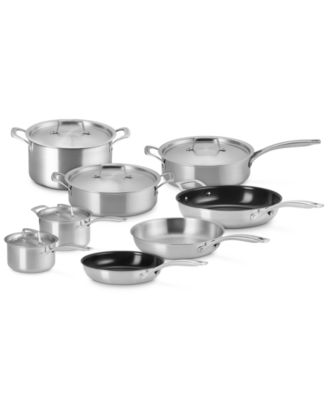 Le Creuset - Essential Stainless Steel 13-Pc. Cookware Set