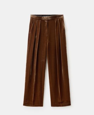 MANGO - Women's Velvet Suit Pants
