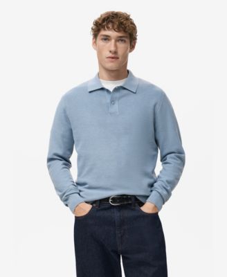 MANGO - Men's Micro-Structured Cotton Polo Shirt