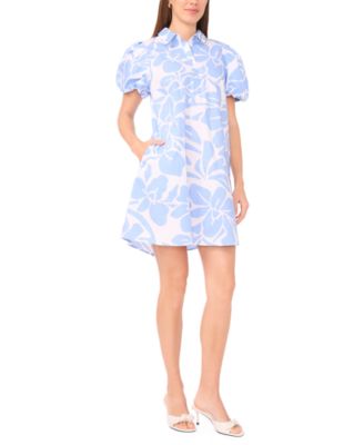 MSK - Women's Button Collared Mini Dress