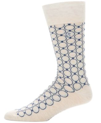 Perry Ellis Portfolio - Men's Patterned Medallion Crew Socks