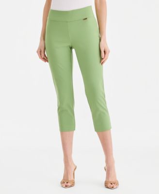 I.N.C. International Concepts - Women's Bengaline Pull-On Capri Pants, Created for Macy's