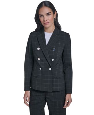 Calvin Klein - Petite Double-Breasted Blazer