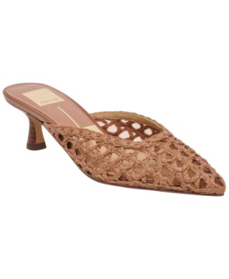 Dolce Vita - Women's Cleo Loop Raffia Kitten Heel Pumps