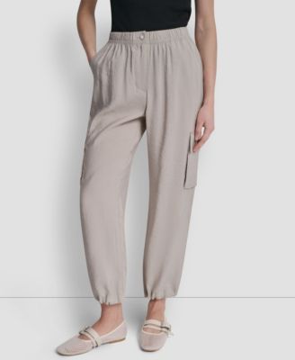 DKNY - Women's Tumbled Twill Cargo Pants