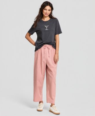 And Now This - Women's Drawstring Pull-On Pants