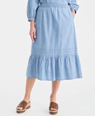 Style & Co - Petite Mid-Rise Pull-On Skirt