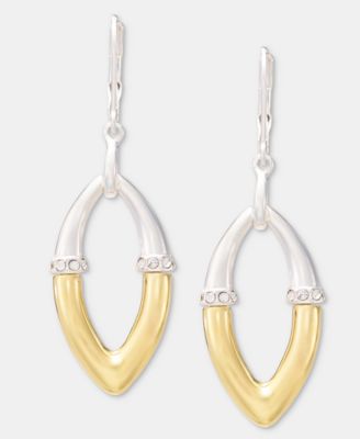 Anne Klein - Pave Open Drop Earrings