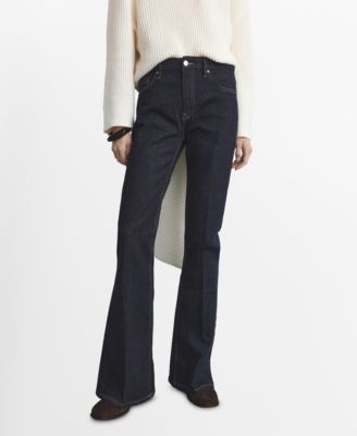MANGO - Women's Violet Flared High-Rise Jeans