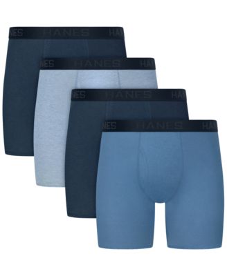 Hanes - Men's Ultimate Solid Boxer Briefs, 4-Pack