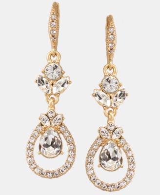 Givenchy - Crystal Orbital Double Drop Earrings