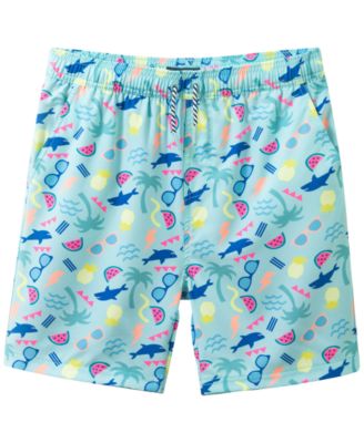 Andy & Evan - Boys' 2T-4T Comfort-Stretch Lined Swim Trunks
