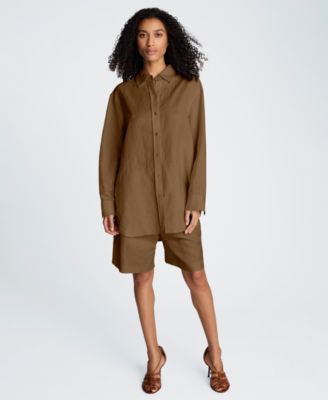 Kenneth Cole - Women's Long-Sleeve Button-Front Top