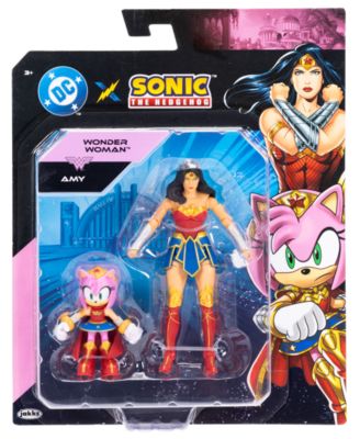 The Hedgehog Amy and Wonder Woman Action Figures image