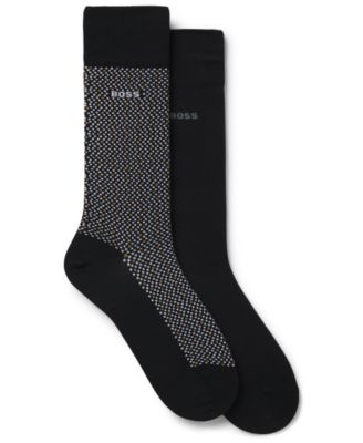 Hugo Boss - Men's Cube Pattern Socks, 2-Pack Set