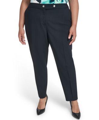 Calvin Klein - Plus Size Mid Rise Slim Leg Pant