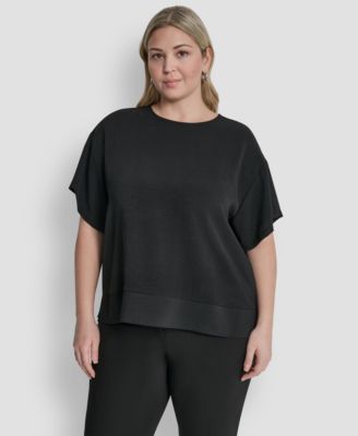 DKNY - Plus Size Crewneck Short-Sleeve Top