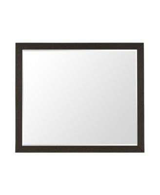 Ryder 38" Beveled Glass Oak Veneer Mirror image