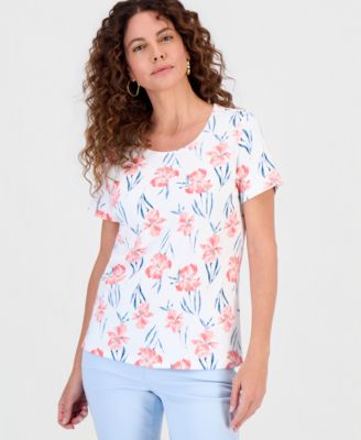 Style & Co - Petite Short-Sleeve Top