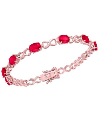 Macy's - Ruby (7 ct. t.w.) Bracelet in Sterling Silver (Also Available in Emerald)