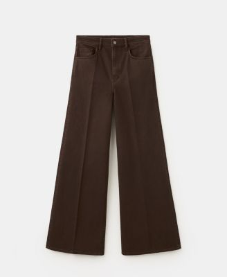 MANGO - Women's High-Waisted Wide Leg Jeans