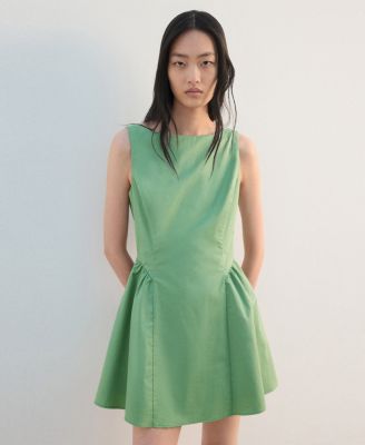 MANGO - Women's Flared Cotton Dress