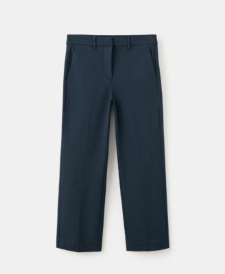 MANGO - Women's Straight-Cut Crop Pants
