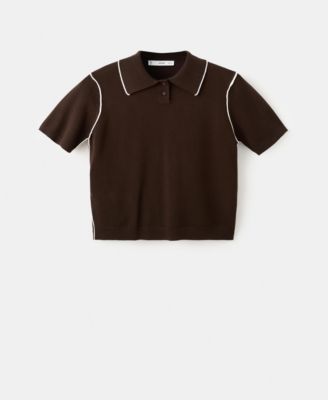 MANGO - Women's Contrasting Stripes Sweater