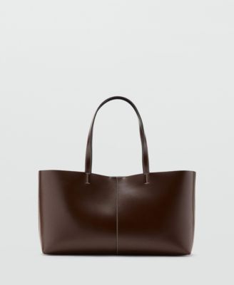 MANGO - Women's Double Handle Shopper Bag