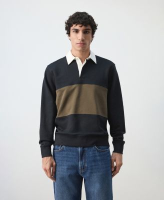 MANGO - Men's Cotton Polo Sweatshirt