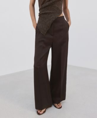 MANGO - Women's High-Waisted Lyocell Pants
