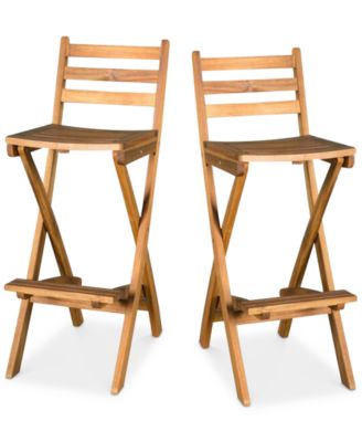 Noble House - Horley Set of 2 Bar Stools, Quick Ship