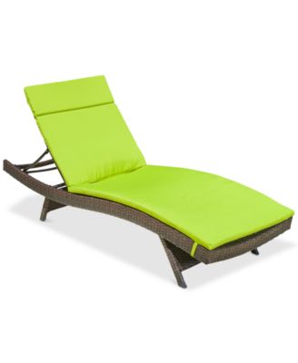 Noble House - Justin Outdoor Chaise Lounge, Quick Ship