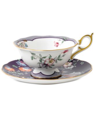 Wonderlust Midnight Crane Teacup & Saucer   image
