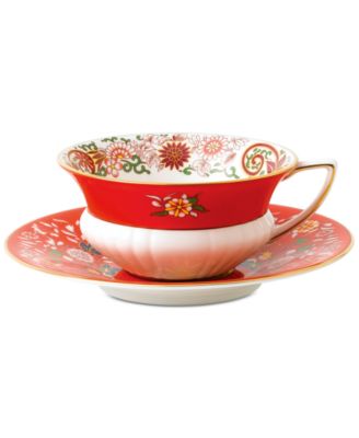 Wonderlust Crimson Orient  Teacup & Saucer  image