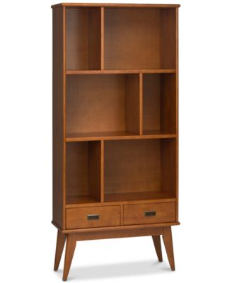 Simpli Home - Ednie Wide Bookcase, Quick Ship