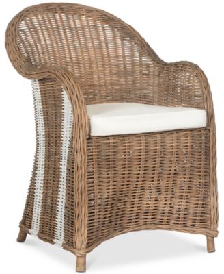 Safavieh - Saxby Wicker Chair, Quick Ship