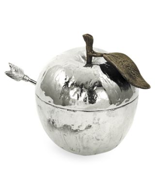 Nickel Plated Apple Honey Pot image