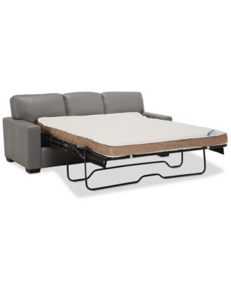 Furniture - Ennia 82" Queen Leather Sleeper