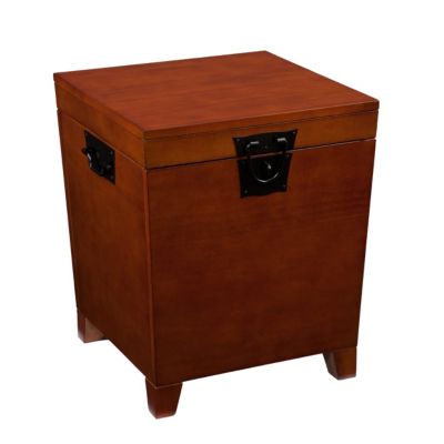 Southern Enterprises - Pyramid Trunk End Table, Quick Ship