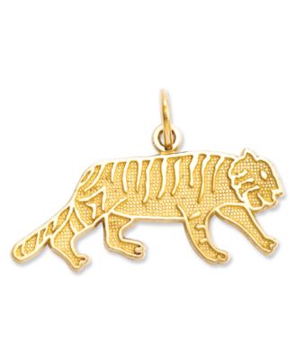 Macy's - 14k Gold Charm, Tiger Charm