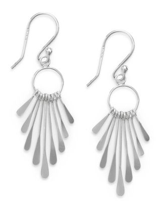 Giani Bernini - Sterling Silver Earrings, Paddle Drop Earrings