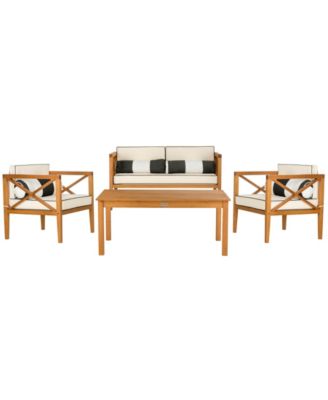 Safavieh - Nunzio 4Pc Outdoor Pillow Set, Quick Ship