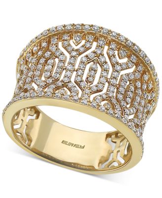 EFFY Collection - Diamond Pav&eacute; Openwork Statement Ring (3/4 ct. t.w.) in 14k Gold